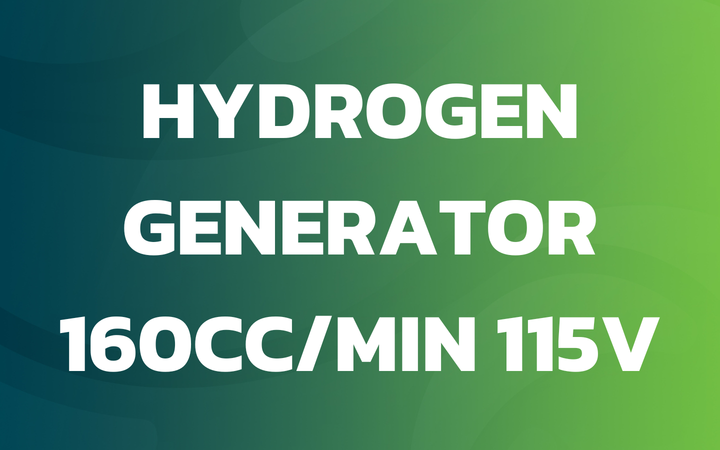 Hydrogen Generator 160cc/min 115V