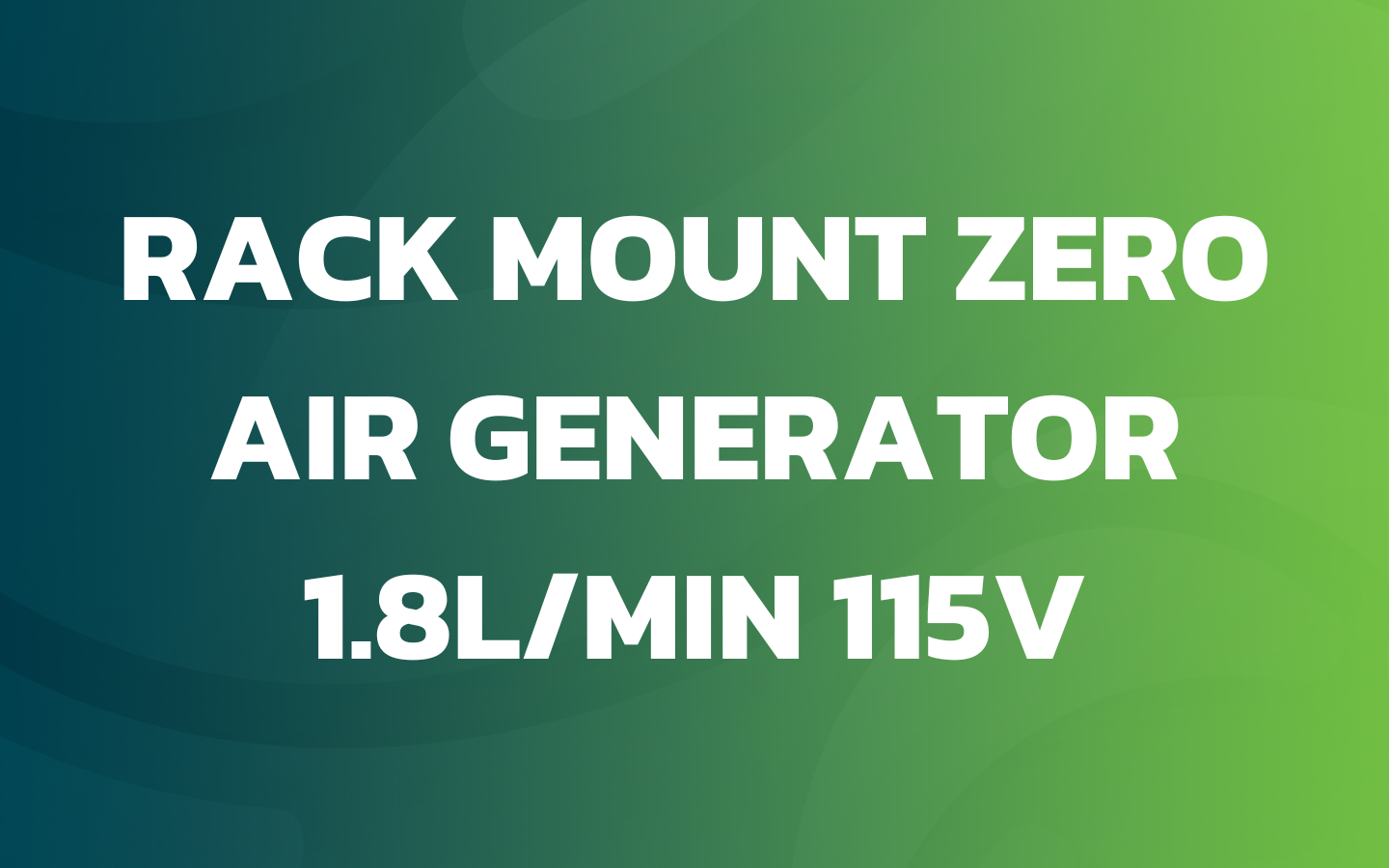 Rack Mount Zero Air Generator 1.8L/min 115V